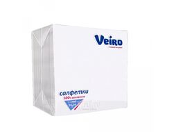 Салфетки бумажные 24*24см белые, 100шт Veiro 24Б1/100