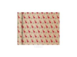 Бумага декоративная в рулоне "Raw kraft. Red reindeer" 5*0,35 м Clairefontaine 223884C