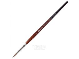 Кисть "Versatil Brush S/H " синтетика, темно-коричневый, круглая, №4 Escoda S1540-4