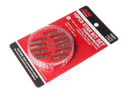 Набор бит 1/4"DR TORX с отверстием T7H-T40H 10 предметов в боксе JTC JTC-5363