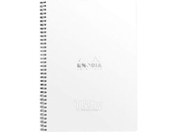 Блокнот A4+ 225*297 мм, 80 л., лин. "Rhodia" спираль сбоку, обл. карт., оранжевый Clairefontaine 193108C