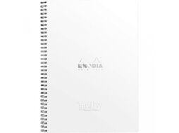 Блокнот A4+ 225*297 мм, 80 л., лин. "Rhodia" спираль сбоку, обл. карт., оранжевый Clairefontaine 193108C
