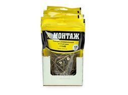 Саморез универсальный 4.0x60, желтый цинк, дой-пак M, (120шт) МОНТАЖ MD001152