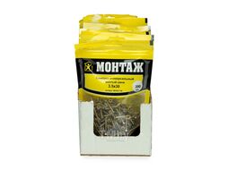 Саморез универсальный 3.5x30, желтый цинк, дой-пак M, (300шт) МОНТАЖ MD001138