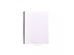 Блокнот A4+ 225*297 мм, 80 л., в клетку "Rhodia" спираль сбоку, обл. карт., белый Clairefontaine 193001C