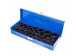 Набор головок ударных 25пр. 1/4", 1/2" (6гр.) (1/2": 10, 11, 12, 13, 14, 15, 16, 17, 18, 19, 21, 22, 24, 27, 30, 32мм. 1/4": 4, 5, 6, 7, 8, 9, 10, 12, 13мм.) Forsage F-50121K