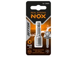 Ключ-насадка магнитная 6х48мм на карте Nox 556001