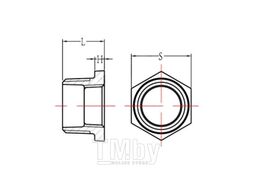 Переход шестиугольный 1" х 1/2" оцинкованн., AV Engineering AVEC480000112