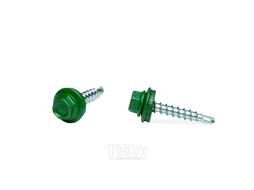 Саморез кровельный с резин. прокл. 4.8х29, сверло PT1, RAL 6002 (зеленый) (250шт) EKT V023060