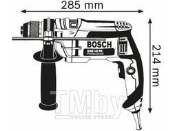 Дрель ударного действия GSB 16 RE, 750 Вт, ЗВП, чем (060114E600) (BOSCH)
