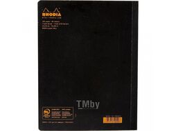 Книга для записей B5 190*250, 80л., лин "Rhodia Classic" склейка сбоку, обл. карт., черный Clairefontaine 119249C