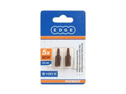 Бита EDGE by T15, сталь S2, длина 25 мм, 2шт в блистере Patriot 818010018