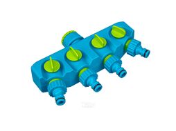 Разветвитель четырёхканальный, с внутренней резьбой 3/4"-1", LUXE Palisad 65787