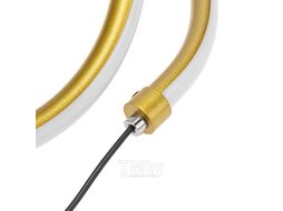Светильник декоративный Spiral Uno, LED, 2Вт, 3000К, 5В, золотой REXANT 609-032