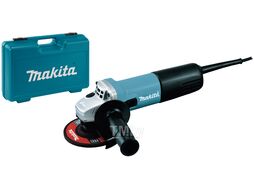 Одноручная углошлифмашина MAKITA 9557 HNRK в кейсе (840 Вт, диск 115х22 мм, плавный пуск)