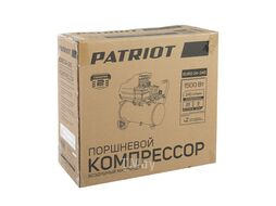 Компрессор поршневой масляный EURO 24-240, 240 л/мин, 8 бар, 1500 Вт, 24 л, быстросъемный 1/4" + "елочка" Patriot 525306365
