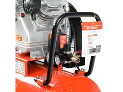 Компрессор поршневой ременной PTR 80-450A, 450 л/мин, 10 бар, 2200 Вт, 80 л, быстросъемный 1/4" + "елочка" Patriot 525306312