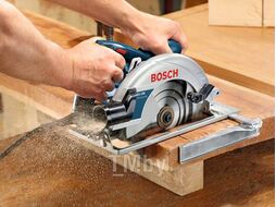 Циркулярная пила BOSCH GKS 190 в кор. (1400 Вт, диск 190х30 мм, до 70 мм, без регул. об.) (0601623000)