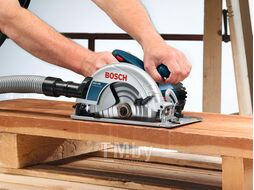 Циркулярная пила BOSCH GKS 190 в кор. (1400 Вт, диск 190х30 мм, до 70 мм, без регул. об.) (0601623000)