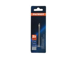 Сверло по керамике 5х70 мм, 1шт в блистере Patriot 815010062
