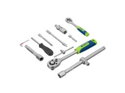 Набор инструментов, 1/2", 1/4", пластиковый кейс, 94 предмета Сибртех 13388