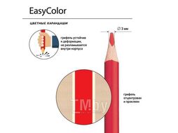 Карандаши 10цв. "EasyColor", трехгранные, цвета металлик, в картонной уп. Bruno Visconti 30-0130