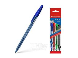 Ручки шариковые набор "R-301 Original Stick" 0.7, 4шт (синяя, черная, красная, зеленая) Erich Krause 46776