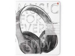 Тетрадь 24л ученическая в линейку "MUSIC. BLACK&WHITE", ассорти 5 дизайнов Альт 7-24-478/2