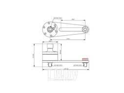 Усилитель крутящего момента, мультипликатор 1/3.8, 1/2" х 3/4" 1500 Нм Licota AQMT-PN46150