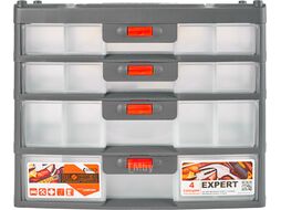 Сет для мелочей Blocker Expert, 4 секции, серо-свинцовый/оранж., BLOCKER BR3789СРСВЦОР