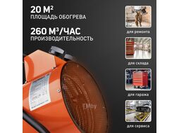 Тепловентилятор электрический PT-R 2, 230В, нерж.ТЭН, шнур с евровилкой Patriot 633307255