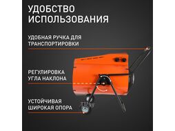 Тепловентилятор электрический PT-R 24, 380В, терморегулятор, нерж.ТЭН, вилка встраиваемая на блоке управления Patriot 633307285