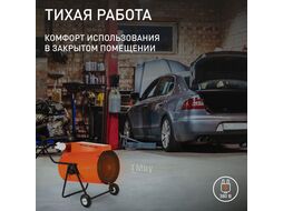 Тепловентилятор электрический PT-R 24, 380В, терморегулятор, нерж.ТЭН, вилка встраиваемая на блоке управления Patriot 633307285