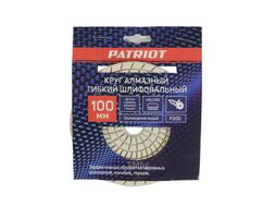 Круг алмазный гибкий шлифовальный АГШК d100 мм P200 - вод.охл Patriot 811010033