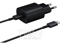 Сетевое зарядное устройство Samsung EP-TA800 с кабелем Type-C-Type-C 1м Черный (EP-TA800XBEGWW)