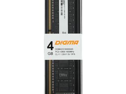 Память DDR3L 4Gb 1600MHz Digma DGMAD31600004S RTL PC3-12800 CL11 DIMM 240-pin 1.35В Низкопрофильная single rank