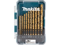 Набор сверл по металлу HSS-TiN Economy 1,5 - 6,5 мм (13 шт / кейс) MAKITA D-72855