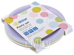 Набор тарелок пластиковых, Luna, 6шт, (цвета в ассортименте) DRINA 10632