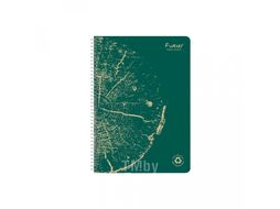Блокнот А4 210*297 мм, 60 л., в клетку "Forever Premium" спираль сбоку, обл. карт., ассорти