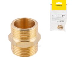 Ниппель 1/2" нар.-нар., (инд. упак) AV engineering AVE303001L