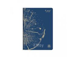 Блокнот А4 210*297 мм, 48 л., в клетку "Forever Premium" склейка сбоку, обл. карт., ассорти