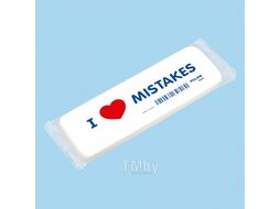 Ластик "I love mistakes", белый