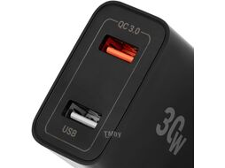 Сетевое зар./устр. Digma DGWC-2U-QC3.0-BK 5.4A+2.4A универсальное черный