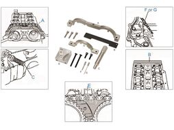 Набор для замены ГРМ фиксаторы OPEL/VAUXHALL/CHEVROLET 1.0, 1.2, 1.4 бенз., цепь JTC JTC-4440