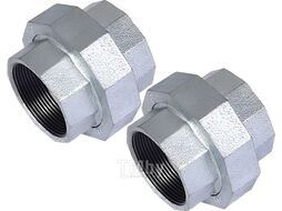 Американка под конус 1/2" вн.-вн. оцинкованн., (2 шт. инд. упак.), AV engineering AVEC540000012