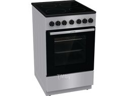 Плита Электрическая Gorenje GEC5B20SG серебристый стеклокерамика (без крышки)