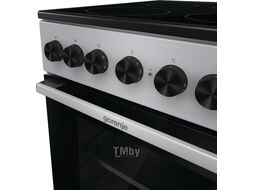 Плита Электрическая Gorenje GEC5B20SG серебристый стеклокерамика (без крышки)