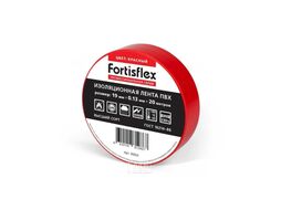 Изолента ПВХ 19х0.13x20 (красн) Fortisflex 90814