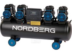 Компрессор безмасляный 380В, ресив. 120л, 1000 л/мин NORDBERG NCEO120/1000