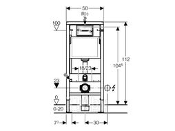 Инсталляция Geberit Duofix c клавишей хром мат и унитазом Idevit Alfa 458.103.00.1+115.127.46.1+SETK3104-2616-001-1-600